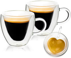 4home Pahare termo 4Home Big Heart Hot&Cool 250 ml, 2 buc