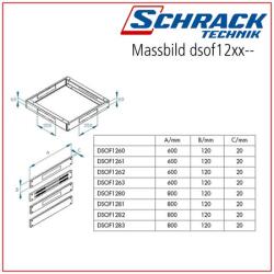 Schrack Profil latime soclu perforat 800mm (DSOF1281)