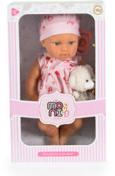 Moni Кукла 30 cm Bear & Baby с рокля розова LS1255-7