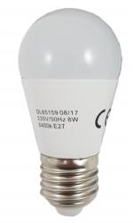 SPN Bec Led Sferic E27, model G45, 8W=60W, 2700K, lumina calda (SPNDL65157)