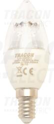 TRACON Sursa LED, lumanare cu posib. de regl. fluxului luminos LGYD6WO 230 V, 50 Hz, E14, 6 W, 470 lm, 2700 K, 240°, EEI=A+ (LGYD6WO)