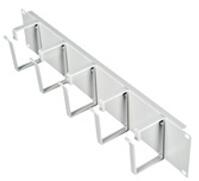 Schrack Organizator 19 2U, 5 inele metalice, RAL7035 (DTBC205R)