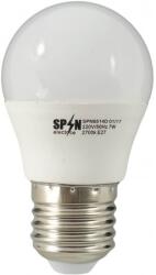 SPN Bec Led Sferic E27, model glob G45, 3W=25W, 6400K, lumina rece (SPNSPN6516B)