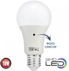 Horozk Electrik Bec LED E27 si senzor crepuscular zi / noapte 10W (≈120w) lumina alba 1032lm L 118mm (001-068-0010)