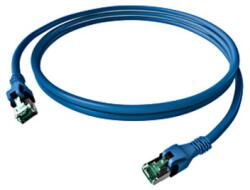 Schrack Patchcablu Cat. 6a push pull ecranat RJ45 albastru , LS0H, 1m (H6GPB01K0B)