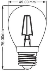 BRAYTRON Sursa de iluminat, bec FILAMENT G45-SOFT 4W E27 ADVANCE 6500K (BA37-30423)