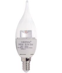 Lohuis Lighting Bec LED HEPOL, forma lumanare fantezie, E14, 6W, 30000 ore, lumina calda (5948668024516)
