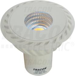 TRACON Sursa COB LED cu posibilitatea reglarii fluxului luminos COBDGU105WW 230VAC, 5 W, 2700 K, GU10, 350 lm, 40° (COBDGU105WW)