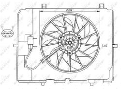 NRF ventilátor, motorhűtés NRF 47067 (47067)
