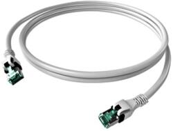 Schrack Patchcablu Cat. 6a push pull ecranat RJ45 alb , LS0H, 1m (H6GPW01K0W)