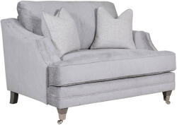 London House Fotoliu Belvedere Snuggle catifea Chenille Gri - Fix (VL158)
