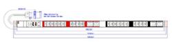 Schrack PDU Vertical 20xC13, 3xC19, 3m fisa CEE, AL, 32A230V, intr. Prot (ROB8001134)