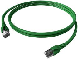 Schrack Patchcablu Cat. 6a/10GB ecranat RJ45, LS0H, verde 10m (H6GTU10K0U)