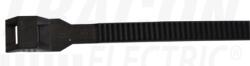 TRACON Fasete PA12 rezistente la UV, negre 115-12 115×6mm, D=4-25mm, PA12 (115-12)