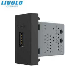 Livolo Modul priza USB 1M Negru (VL-FCUS-1BP)