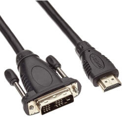 PremiumCord Kábel HDMI - DVI-D, 19 pin (18+1) M/M, 2m, fekete (KPHDMD2)