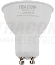 TRACON Sursa spot cu LED SMD, carcasadin mat. plastic, cu LED SAMSUNG SMDSGU107W 230V, 50Hz, GU10, 7W, 530lm, 3000K, 120°, SAMSUNG chip, EEI=A+ (SMDSGU107W)