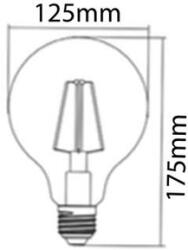 BRAYTRON Sursa de iluminat, bec FILAMENT G125 6W E27 ADVANCE 2200K (BB48-00620)
