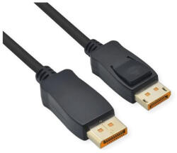 Roline Kábel DisplayPort 2.1 DP - DP, 10k@60Hz, HDR, 54Gbit/s, UHBR13.5, M/M, 1m, fekete (11_04_6020-10)