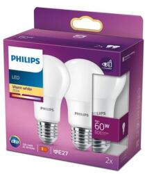 Philips Becuri LED Philips A60M mate FR Set 2x8 60W 2700K 806lm E27 15.000h (929001234334)