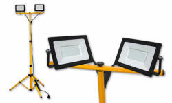 Masterled Tiga 2x50 W-os hidegfehér LED reflektor dupla állvány (3568)
