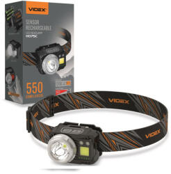 Videx LED Fejlámpa újratölthető akkumulátorral H075C (4658)