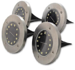 Masterled Földbe szúrható 1 W-os kerek napelemes lámpa 12 SMD (3882) - hobasec