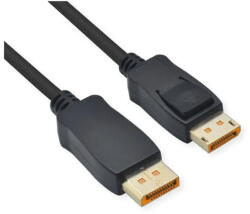 Roline Kábel DisplayPort 2.1 DP - DP, 16K@60Hz, HDR, 80Gbit/s, UHBR20, M/M, 2m, fekete (11_04_6026-10)
