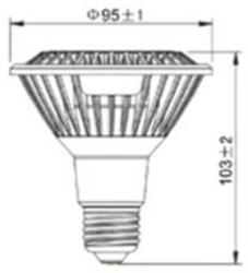 BRAYTRON Sursa de iluminat, bec PAR30 14W E27 ADVANCE 3000K (BA31-01420)