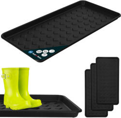 Kotarbau Suport pentru încălțăminte din plastic negru 35x72 cm set de 3 buc (ZSY3549) Pres