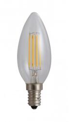SPN Bec Filament Lumanare E14, 4W=45W, 3000K, lumina calda (SPNSPN6631)