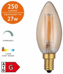 där lighting group Sursa de iluminat (Pack of 5) LED Candle Light Bulb (Lamp) SES/E14 4W 250LM (BUL-E14-LEDV-1 DAR LIGHTING)