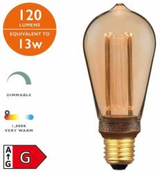 där lighting group Sursa de iluminat (Pack of 5) LED Rustika Light Bulb (Lamp) ES/E27 3.5W 120LM (BUL-E27-LEDV-9 DAR LIGHTING)