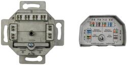 Schrack Priza date Cat6, ecranat, 2xRJ45, RAL9010 (HSEDG2UW6V)