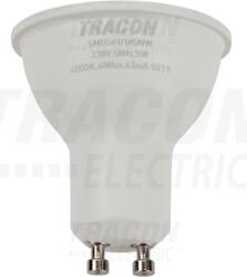 TRACON Sursa spot cu LED SMD, carcasadin mat. plastic, cu LED SAMSUNG SMDSGU105NW 230V, 50Hz, GU10, 5W, 400lm, 4000K, 120°, SAMSUNG chip, EEI=A+ (SMDSGU105NW)