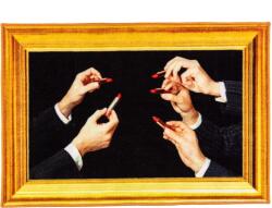 Seletti Covoraș de baie Toiletpaper Lipstick Black dreptunghiular 60 x 90 cm (18185) Covor baie