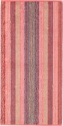 Cawö Prosop Unique cu dungi 70 x 140 cm roșu coral (944 70/140 22) Prosop