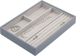 Stackers Casetă pentru bijuterii Stackers cu 4 compartimente, cu 4 compartimente classic gri albastru (73742)