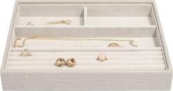 Stackers Casetă pentru bijuterii Stackers Croc cu 4 compartimente, cu 4 compartimente classic putty (74349)
