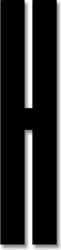 Design Letters Literă Design Letters H 8 cm neagră acrilică (30201600H) Decoratiune camera copii