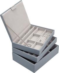 Stackers Casetă pentru bijuterii Stackers triplă classic gri albastru (73773)