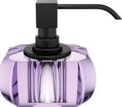 DECOR WALTHER Dozator de săpun Kristall violet cu pompă, neagră mat (0933580)
