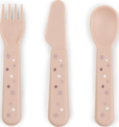 Done by deer Tacâmuri pentru copii Foodie Happy Dots roz 3 el (1236521) Set pentru masa bebelusi