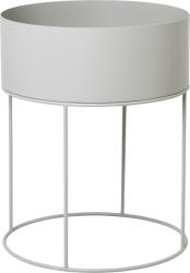 ferm LIVING Jardinieră Plant Box rotundă gri-deschis (3357)
