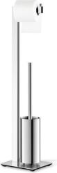 ZACK Suport pentru hârtie igienică și perie de WC Linea lustruit (40027)