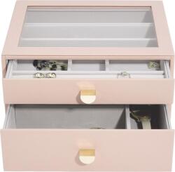 Stackers Casetă pentru bijuterii Stackers classic roz cu 2 sertare (76058)