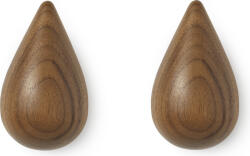 Normann Copenhagen Cuiere Dropit Walnut mici 2 buc (331560) Agatator cuier
