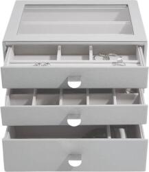 Stackers Casetă pentru bijuterii Stackers classic gri pietros cu 3 sertare (75888)