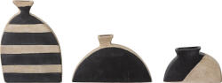 Bloomingville Vaze decorative Nezha negre 3 buc (82049578)
