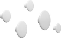 Muuto Agățători de perete Dots Wood alburii 5 buc (DOTWOS512) Agatator cuier